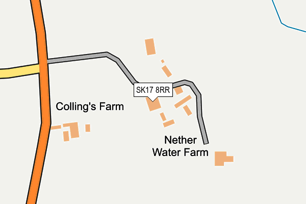 SK17 8RR map - OS OpenMap – Local (Ordnance Survey)