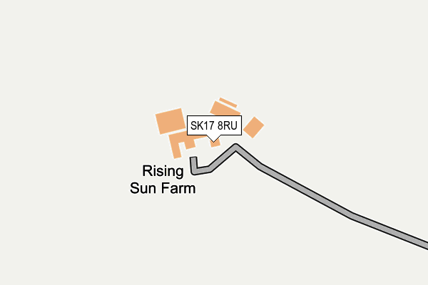 SK17 8RU map - OS OpenMap – Local (Ordnance Survey)