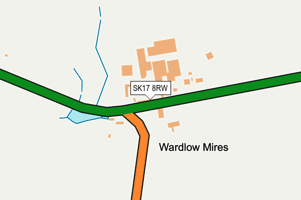 SK17 8RW map - OS OpenMap – Local (Ordnance Survey)