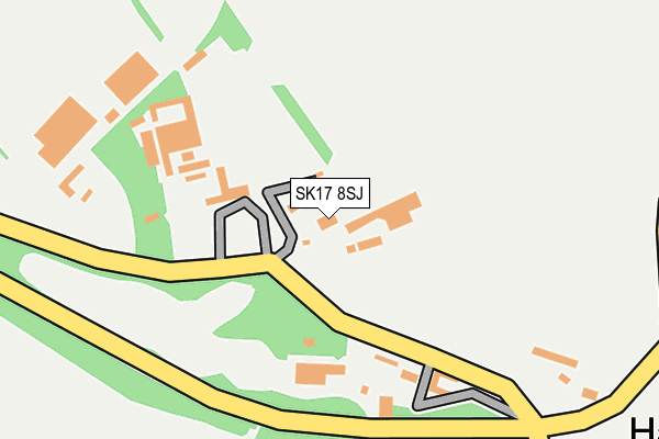 SK17 8SJ map - OS OpenMap – Local (Ordnance Survey)