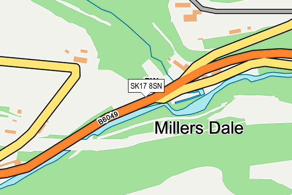 SK17 8SN map - OS OpenMap – Local (Ordnance Survey)