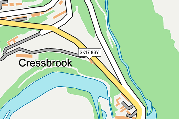 SK17 8SY map - OS OpenMap – Local (Ordnance Survey)