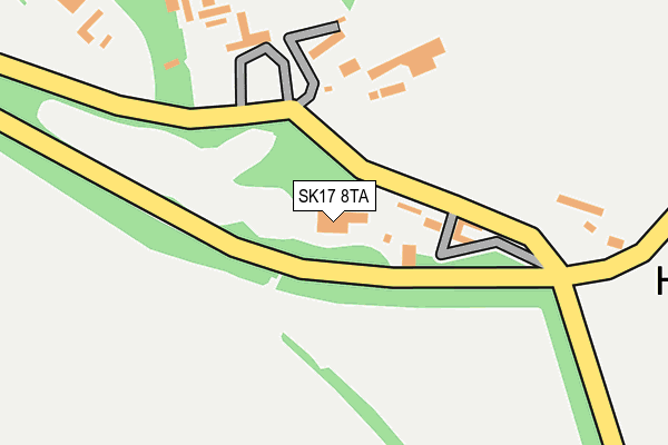 SK17 8TA map - OS OpenMap – Local (Ordnance Survey)