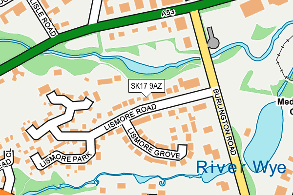 SK17 9AZ map - OS OpenMap – Local (Ordnance Survey)