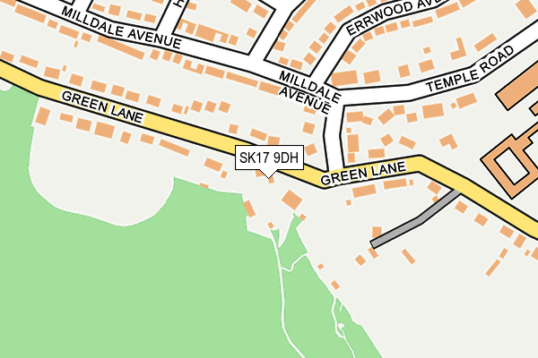 SK17 9DH map - OS OpenMap – Local (Ordnance Survey)