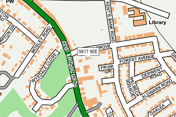 SK17 9EE map - OS OpenMap – Local (Ordnance Survey)