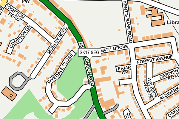 SK17 9EG map - OS OpenMap – Local (Ordnance Survey)