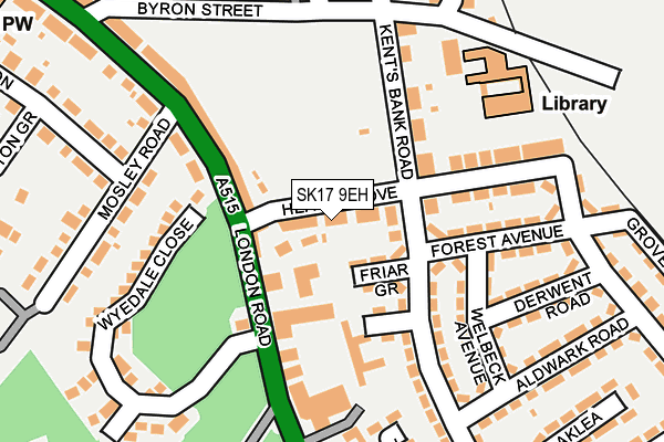 SK17 9EH map - OS OpenMap – Local (Ordnance Survey)