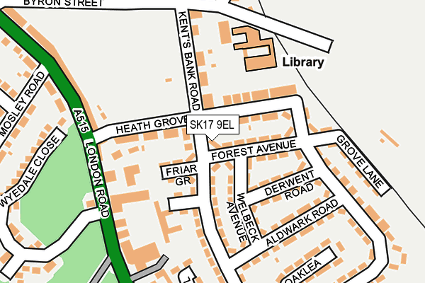 SK17 9EL map - OS OpenMap – Local (Ordnance Survey)