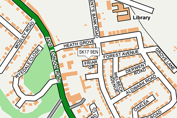 SK17 9EN map - OS OpenMap – Local (Ordnance Survey)