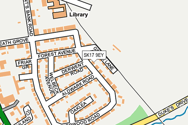 SK17 9EY map - OS OpenMap – Local (Ordnance Survey)