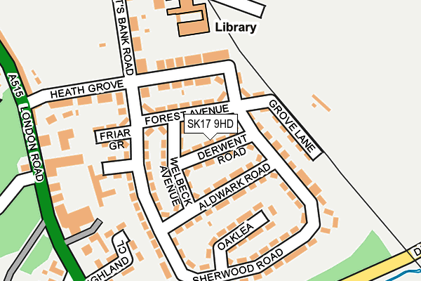 SK17 9HD map - OS OpenMap – Local (Ordnance Survey)