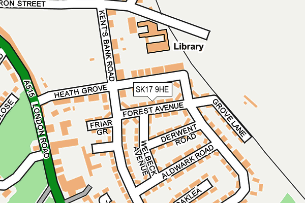 SK17 9HE map - OS OpenMap – Local (Ordnance Survey)