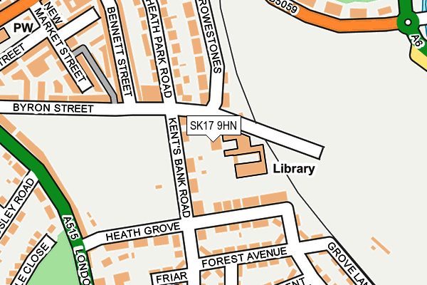 SK17 9HN map - OS OpenMap – Local (Ordnance Survey)