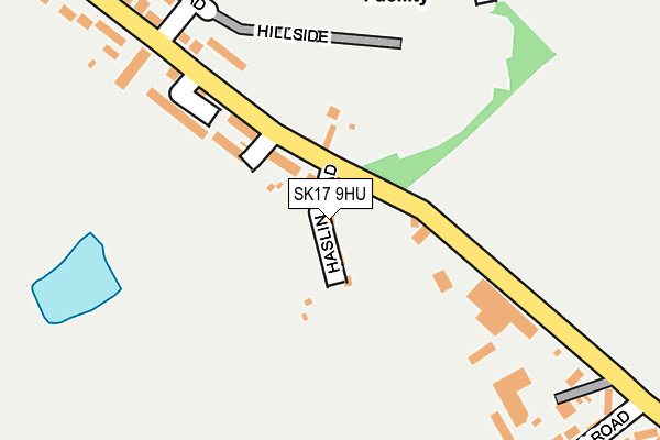 SK17 9HU map - OS OpenMap – Local (Ordnance Survey)