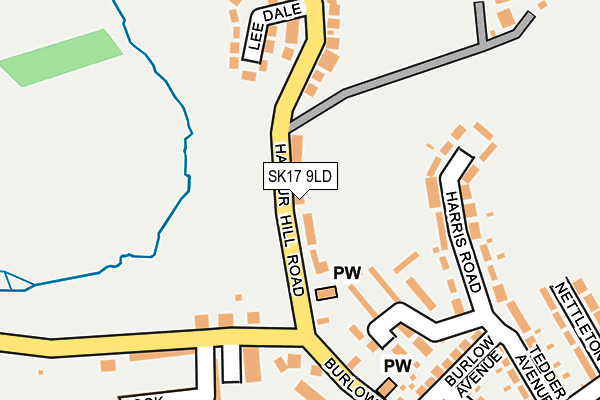 SK17 9LD map - OS OpenMap – Local (Ordnance Survey)