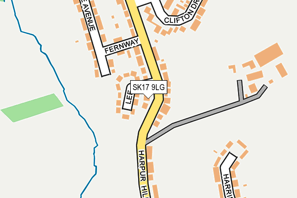 SK17 9LG map - OS OpenMap – Local (Ordnance Survey)