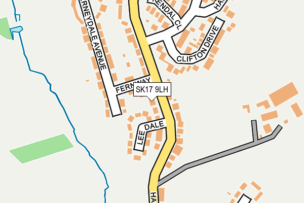 SK17 9LH map - OS OpenMap – Local (Ordnance Survey)