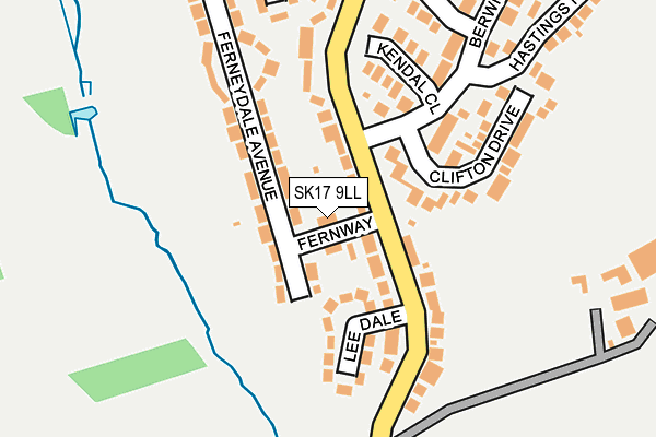 SK17 9LL map - OS OpenMap – Local (Ordnance Survey)