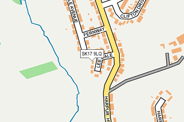 SK17 9LQ map - OS OpenMap – Local (Ordnance Survey)