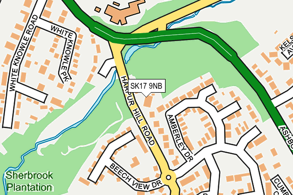 SK17 9NB map - OS OpenMap – Local (Ordnance Survey)