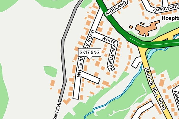 SK17 9NG map - OS OpenMap – Local (Ordnance Survey)