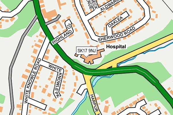 SK17 9NJ map - OS OpenMap – Local (Ordnance Survey)