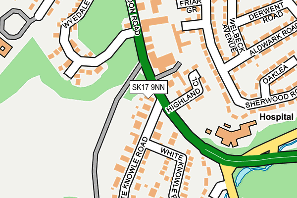 SK17 9NN map - OS OpenMap – Local (Ordnance Survey)