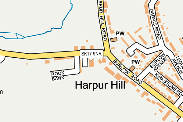 SK17 9NR map - OS OpenMap – Local (Ordnance Survey)