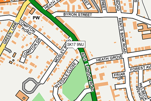 SK17 9NU map - OS OpenMap – Local (Ordnance Survey)