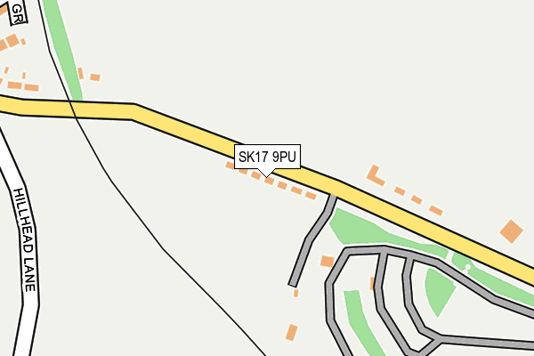 SK17 9PU map - OS OpenMap – Local (Ordnance Survey)