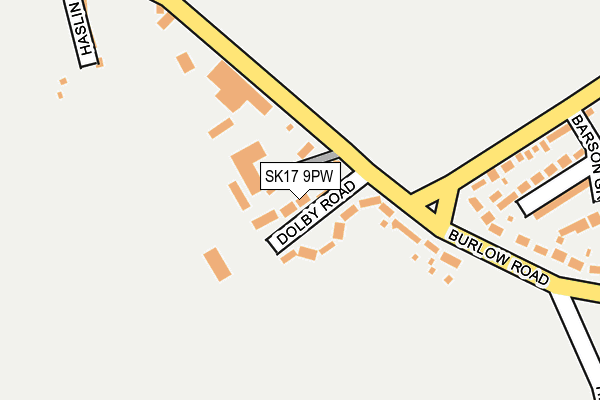 SK17 9PW map - OS OpenMap – Local (Ordnance Survey)