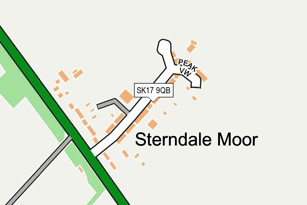 SK17 9QB map - OS OpenMap – Local (Ordnance Survey)