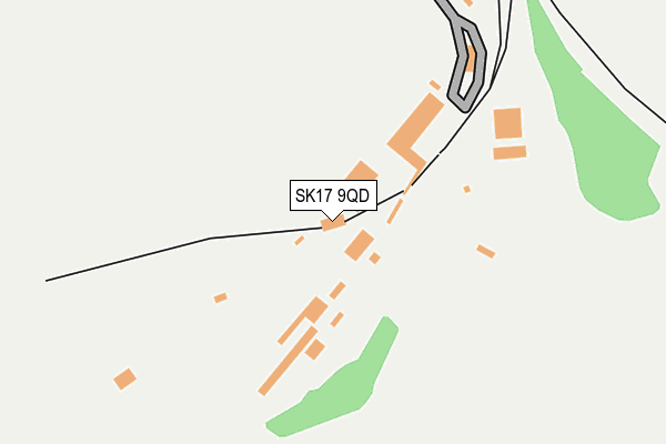 SK17 9QD map - OS OpenMap – Local (Ordnance Survey)