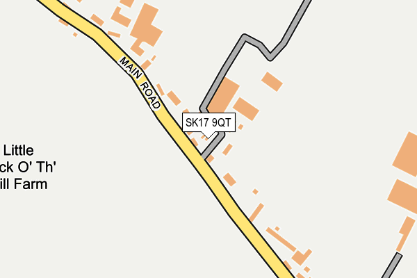 SK17 9QT map - OS OpenMap – Local (Ordnance Survey)