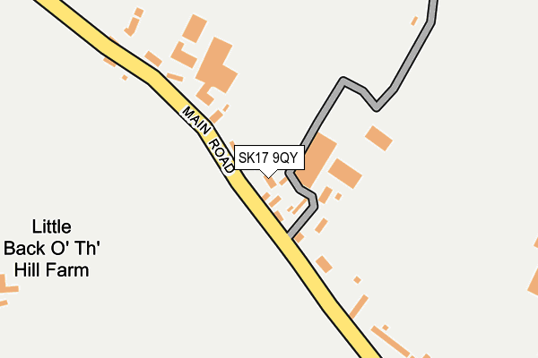 SK17 9QY map - OS OpenMap – Local (Ordnance Survey)