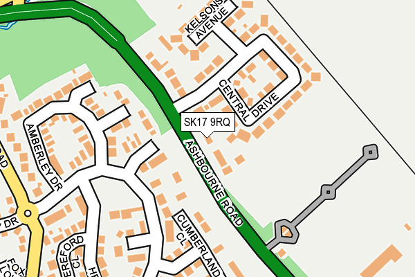 SK17 9RQ map - OS OpenMap – Local (Ordnance Survey)