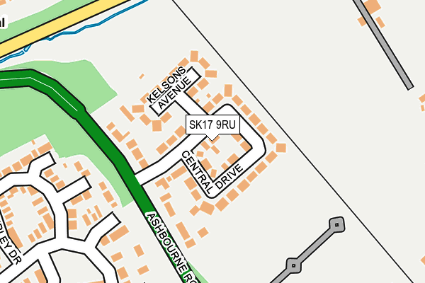 SK17 9RU map - OS OpenMap – Local (Ordnance Survey)