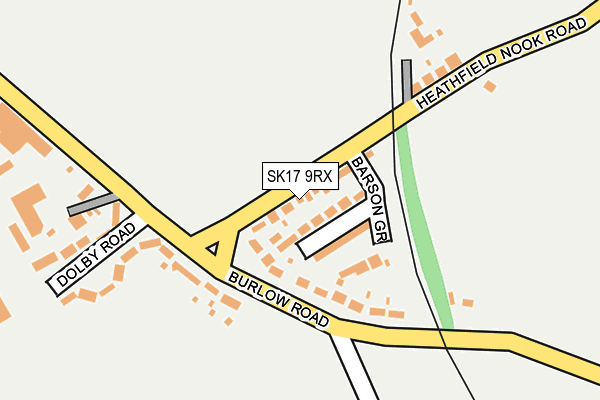 SK17 9RX map - OS OpenMap – Local (Ordnance Survey)