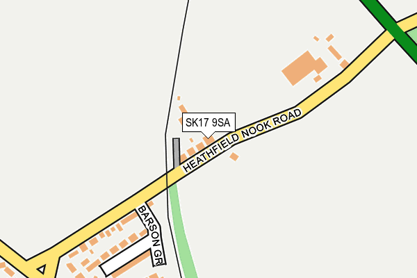 SK17 9SA map - OS OpenMap – Local (Ordnance Survey)