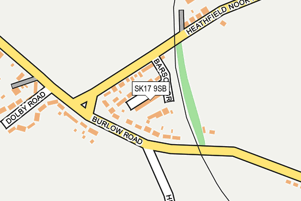 SK17 9SB map - OS OpenMap – Local (Ordnance Survey)