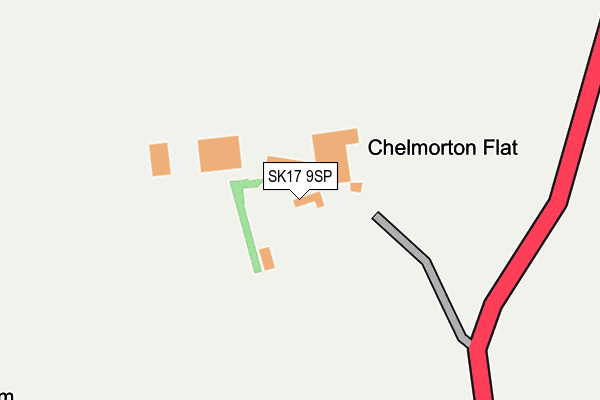 SK17 9SP map - OS OpenMap – Local (Ordnance Survey)