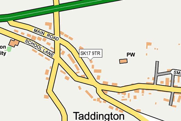 SK17 9TR map - OS OpenMap – Local (Ordnance Survey)