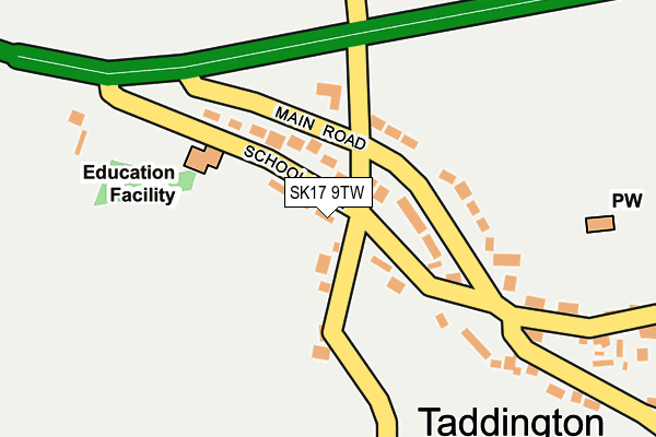 SK17 9TW map - OS OpenMap – Local (Ordnance Survey)