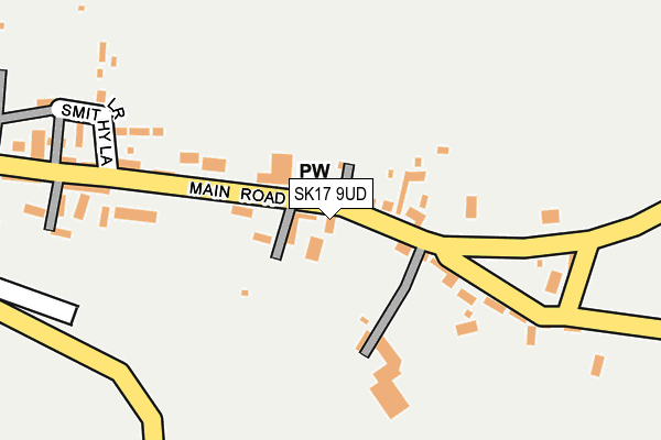 SK17 9UD map - OS OpenMap – Local (Ordnance Survey)
