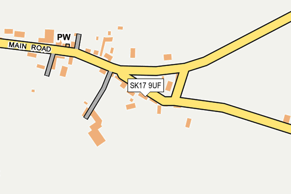 SK17 9UF map - OS OpenMap – Local (Ordnance Survey)