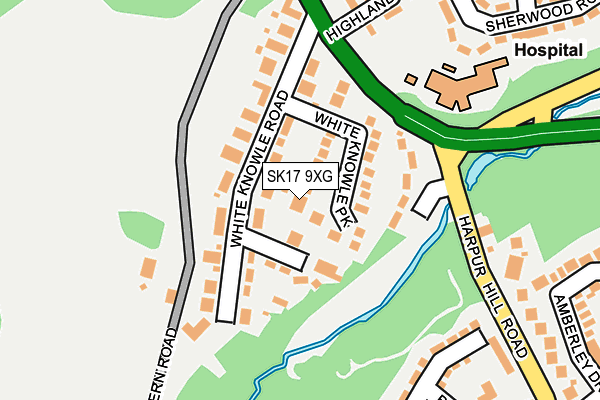 SK17 9XG map - OS OpenMap – Local (Ordnance Survey)