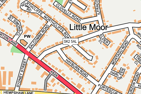 SK2 5AL map - OS OpenMap – Local (Ordnance Survey)