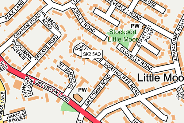 SK2 5AQ map - OS OpenMap – Local (Ordnance Survey)