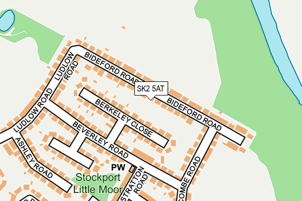 SK2 5AT map - OS OpenMap – Local (Ordnance Survey)